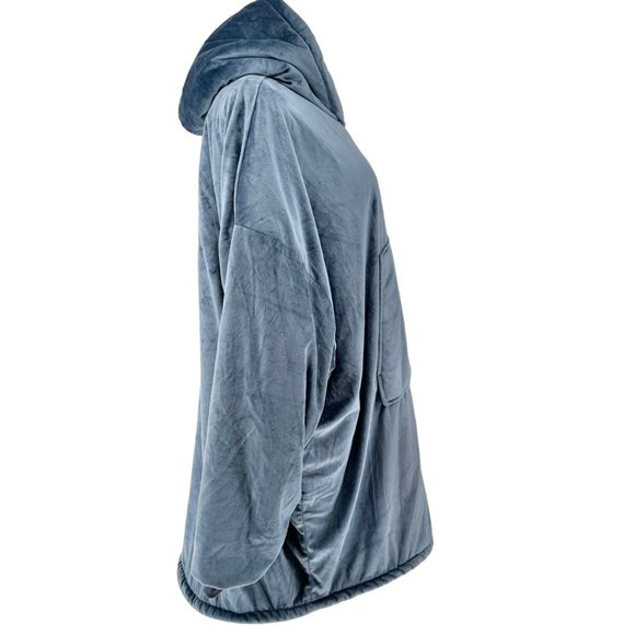 The Comfy Original The Blanket You Wear Blue Fleece Lined - Picture 4 of 9